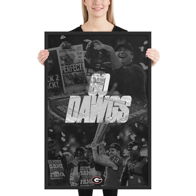 Go Dawgs Framed poster