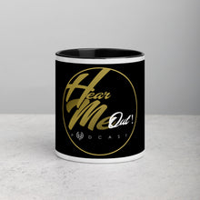 HEAR ME OUT PODCAST BLACK ACCENT MUG