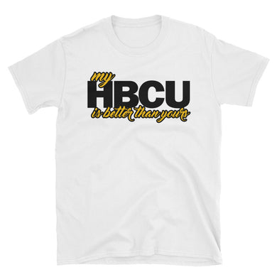 MY HBCU Unisex Tee ( Black and Gold )